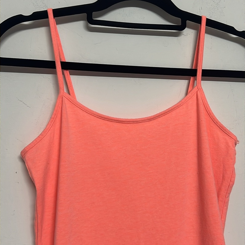 🌞 No boundaries orange spaghetti string cami tan… - image 3